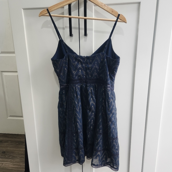 Revolve NBD Miley Dress Fit N Flare Navy Small - Picture 10 of 12